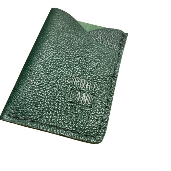 Portland Leather Handbags - Portland Leather Minimalist Wallet Bacalar Green Slim Card Holder Unisex